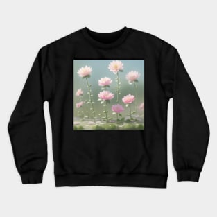 Up-Close Image of Lotus Flowers Crewneck Sweatshirt